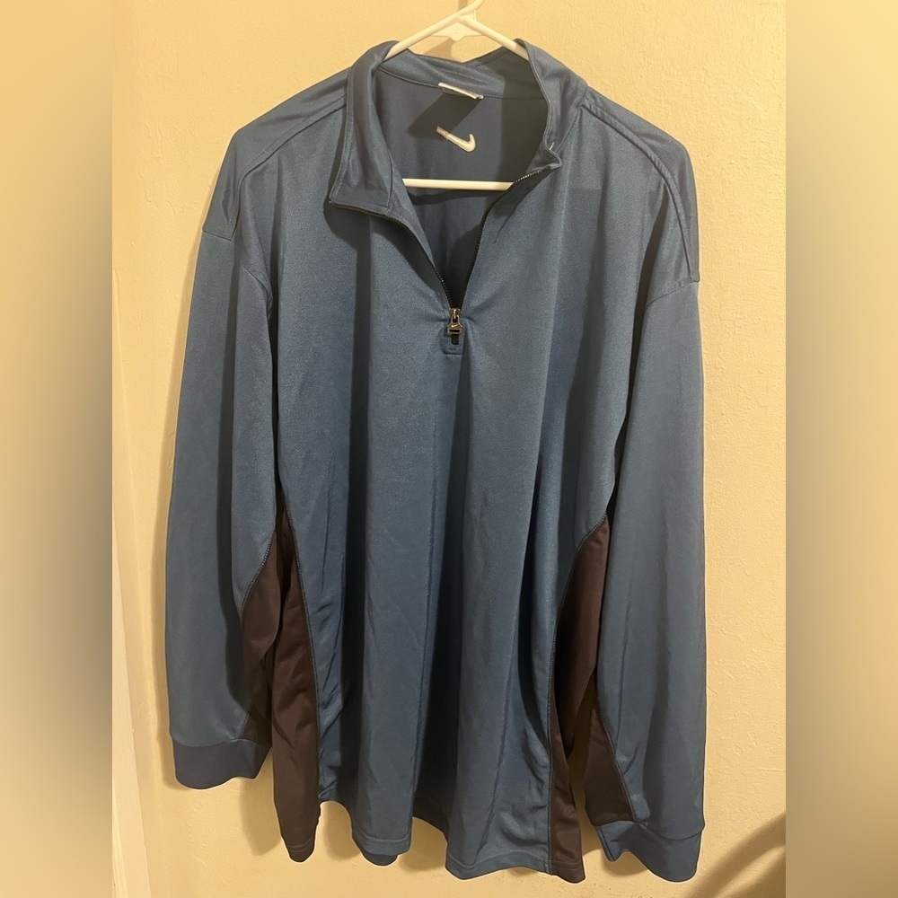 Nike Blue and Black Lightweight Shirt Jacket